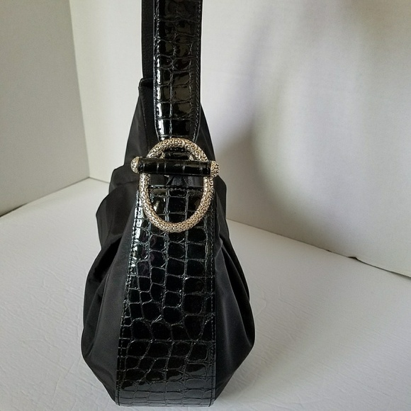 Brighton Nylon and Leather Shoulder Bag - Picture 3 of 8